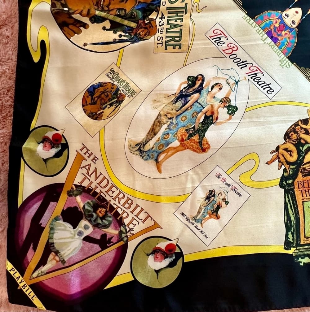 Playbill Beautiful 100 Percent Silk Scarf - Thumbnail 8