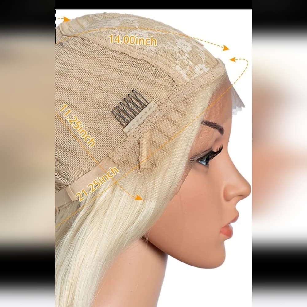 Blonde Straight Wavy Beauty Lace Front Wig