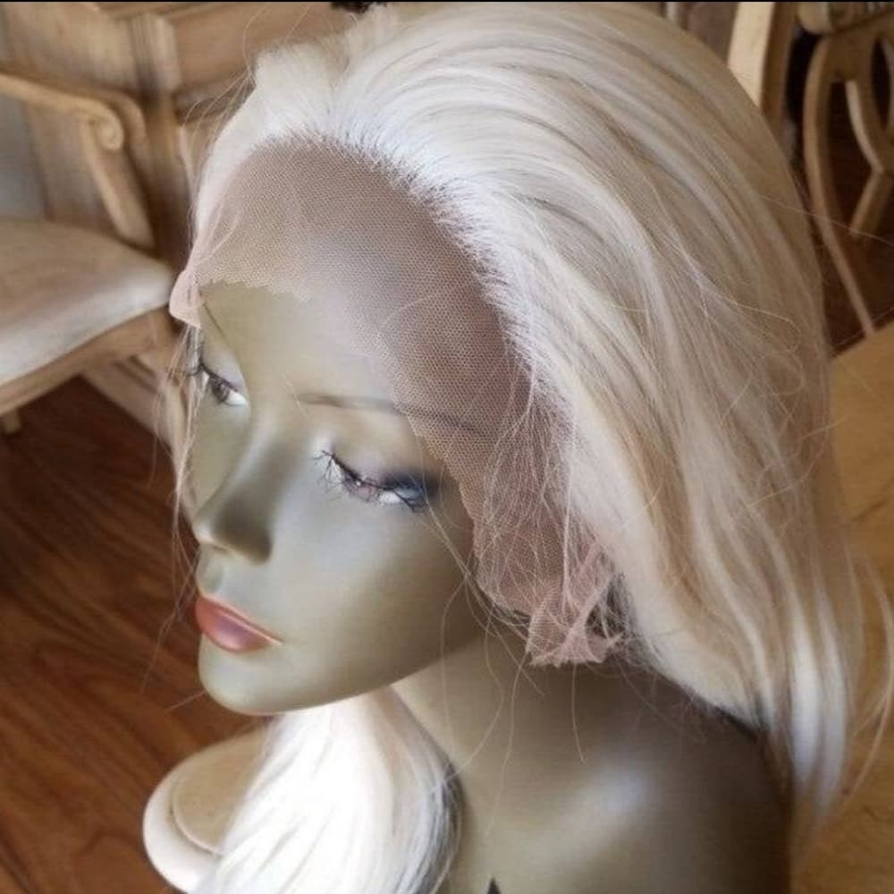 Pale Blonde Lace Front Wig - Thumbnail 4