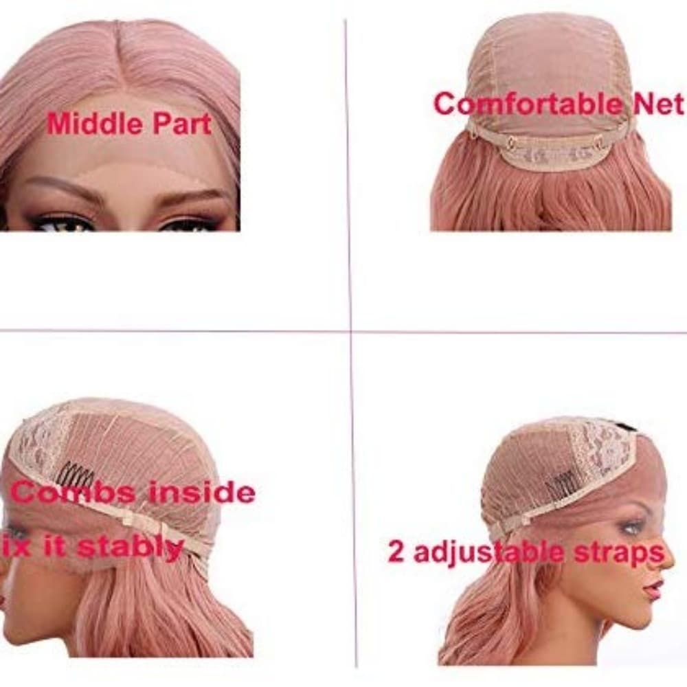 Pink Beauty Lace Front Wig - Thumbnail 2