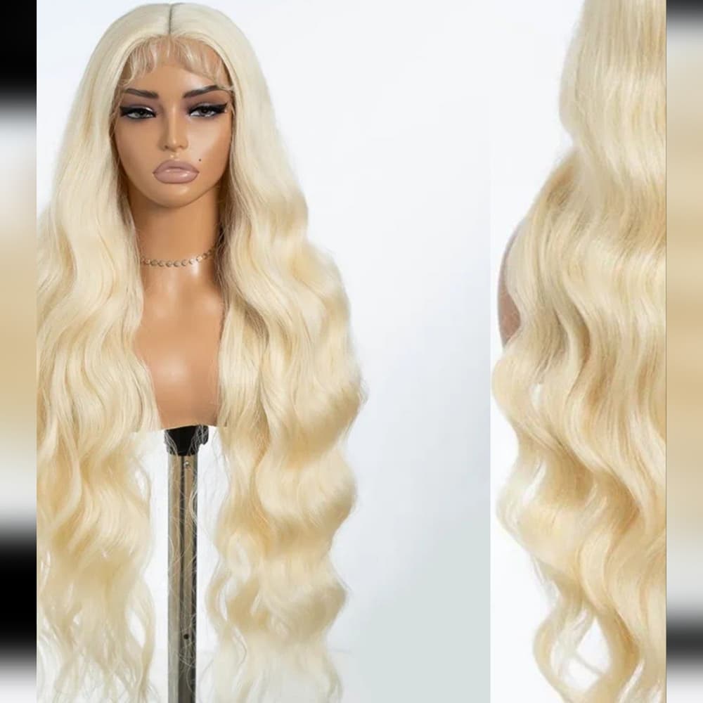 Blonde Straight Wavy Beauty Lace Front Wig - Thumbnail 7