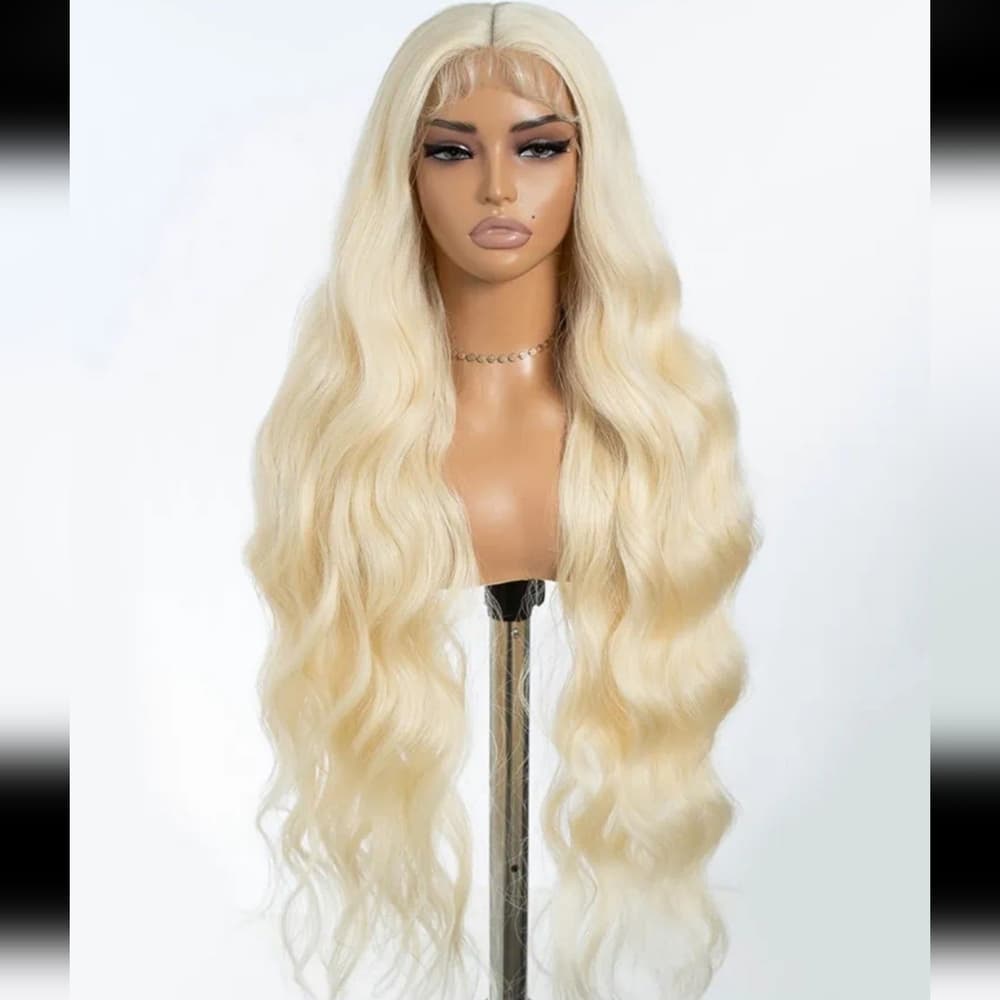 Blonde Straight Wavy Beauty Lace Front Wig - Thumbnail 6