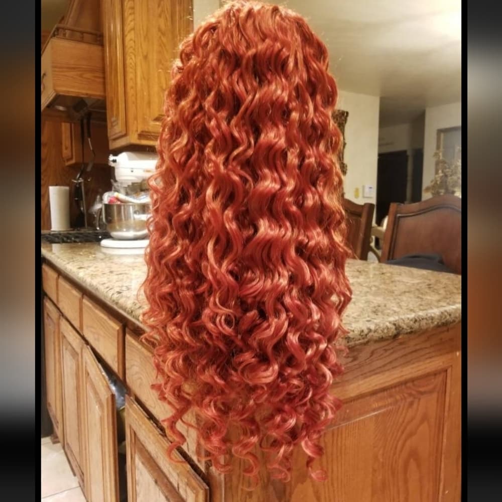 Copper Red Beauty Lace Front Wig - Thumbnail 11
