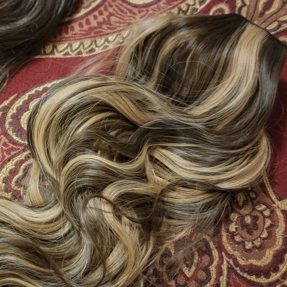 Brown Blonde Mixed Halo