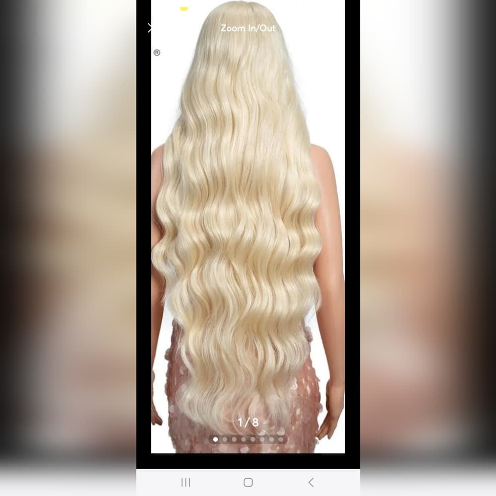 Blonde Straight Wavy Beauty Lace Front Wig - Thumbnail 9