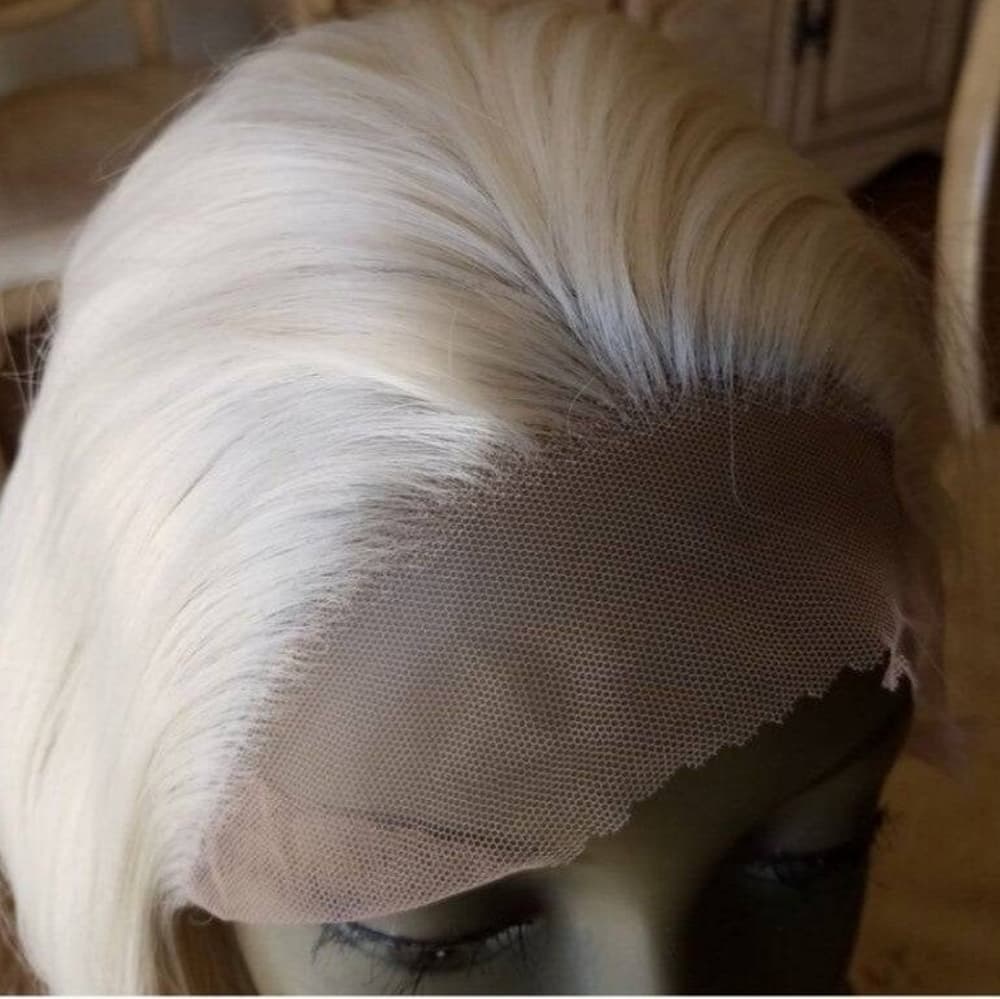 Pale Blonde Lace Front Wig - Thumbnail 7