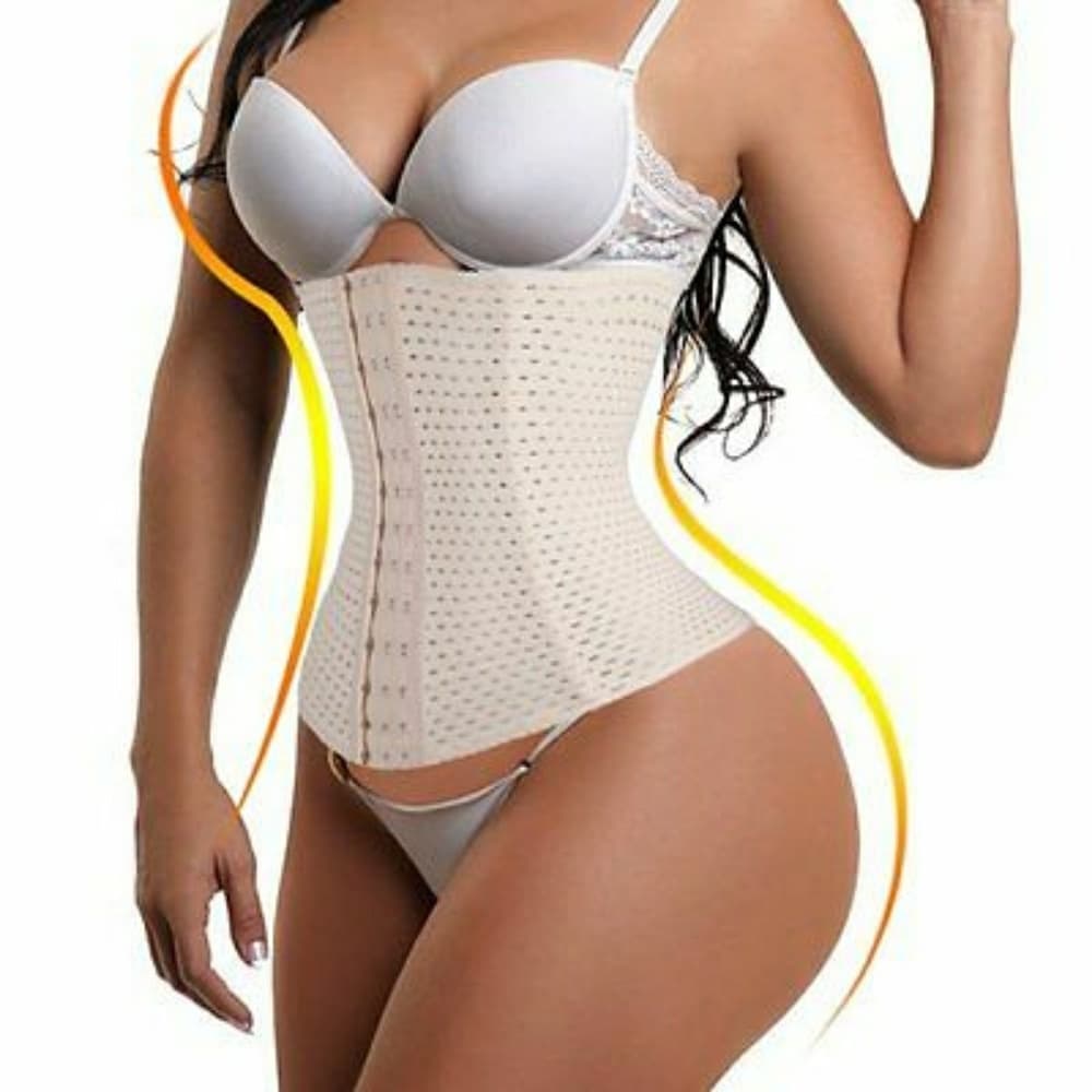 Super Hold Beige Waist Trainer Medium - Thumbnail 4