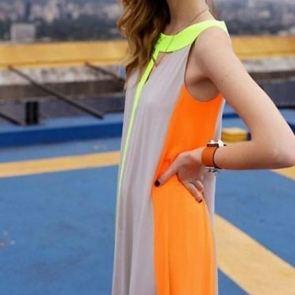 Multicolor Maxi Sundress - Thumbnail 5