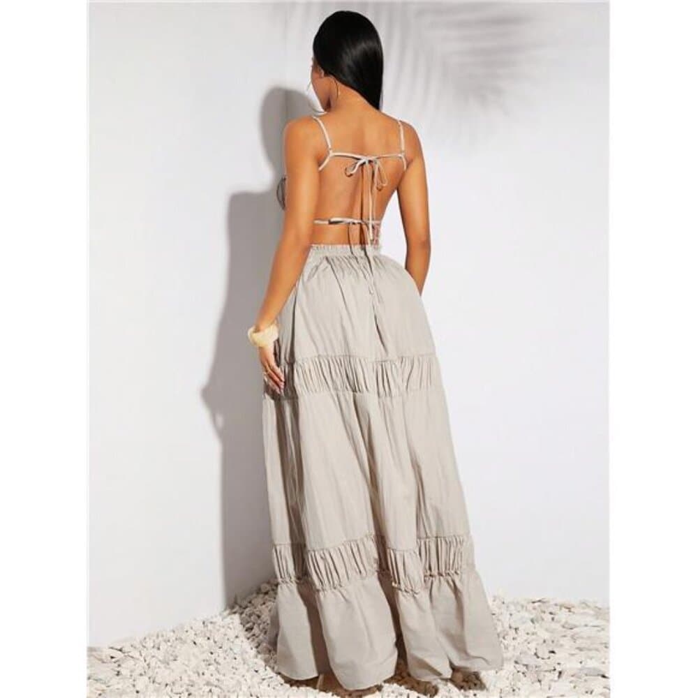 Sundress;Beach;Spring Summer Vacation Wedding Valentine's Day Women's