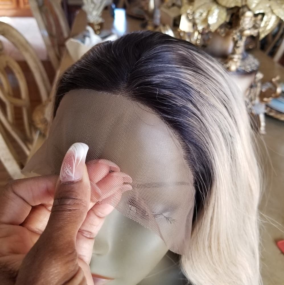 Ombre Blonde Beauty Lace Front Wig - Thumbnail 3