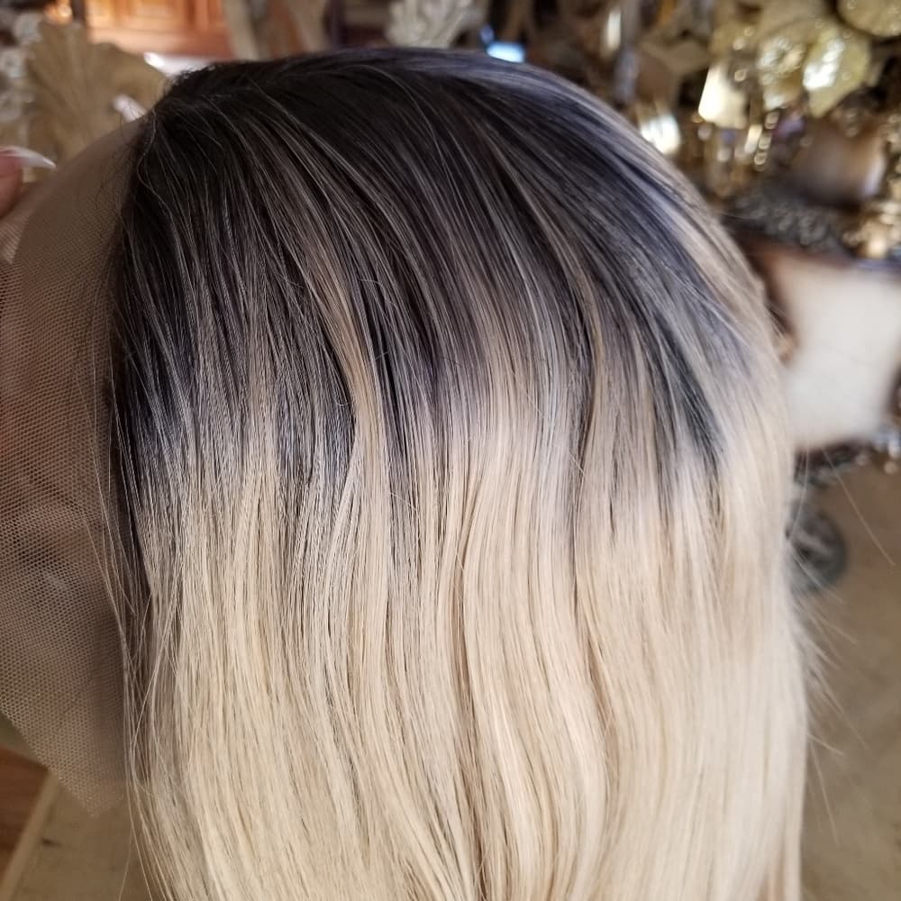Ombre Blonde Beauty Lace Front Wig - Thumbnail 4