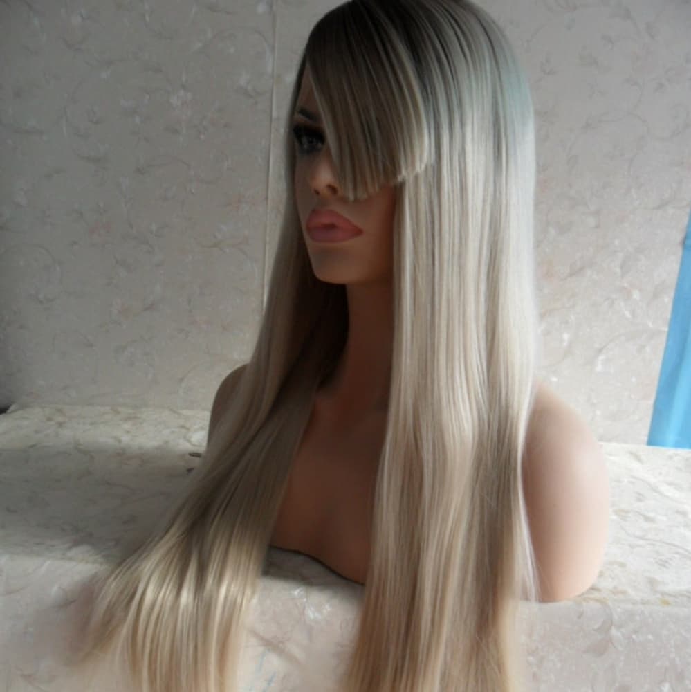Ash Blonde Lace Front Wig - Thumbnail 2