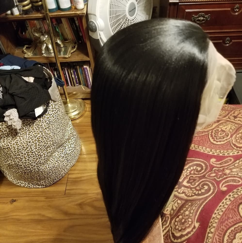 Black Straight Beauty Lace Front Wig - Thumbnail 6