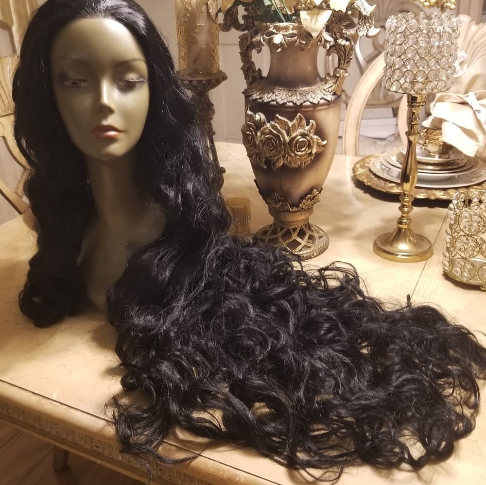 Black Straight Beauty Lace Front Wig - Thumbnail 2