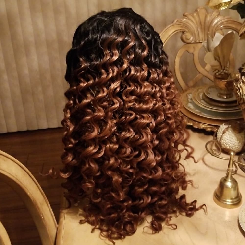 Ombre Lace Front Wig #1b/30 - Thumbnail 8