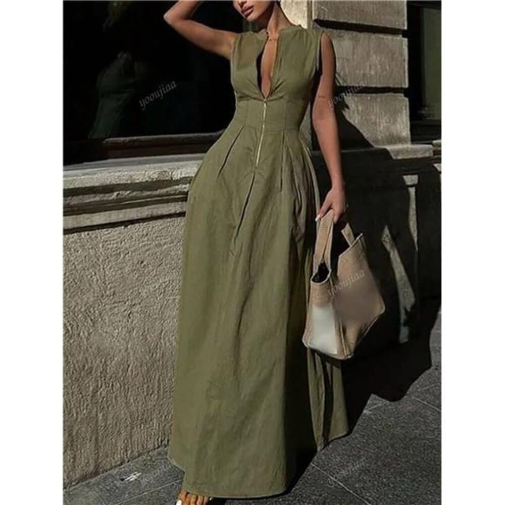New Fashionable Casual Versatile Sleeveless Women Dress, Spring/Summer - Thumbnail 3