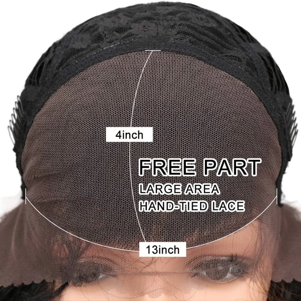 Black Straight Beauty Lace Front Wig - Thumbnail 9