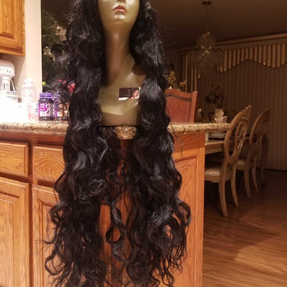 Black Straight Beauty Lace Front Wig - Thumbnail 3