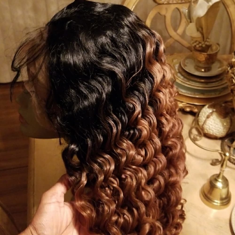 Ombre Lace Front Wig #1b/30 - Thumbnail 2