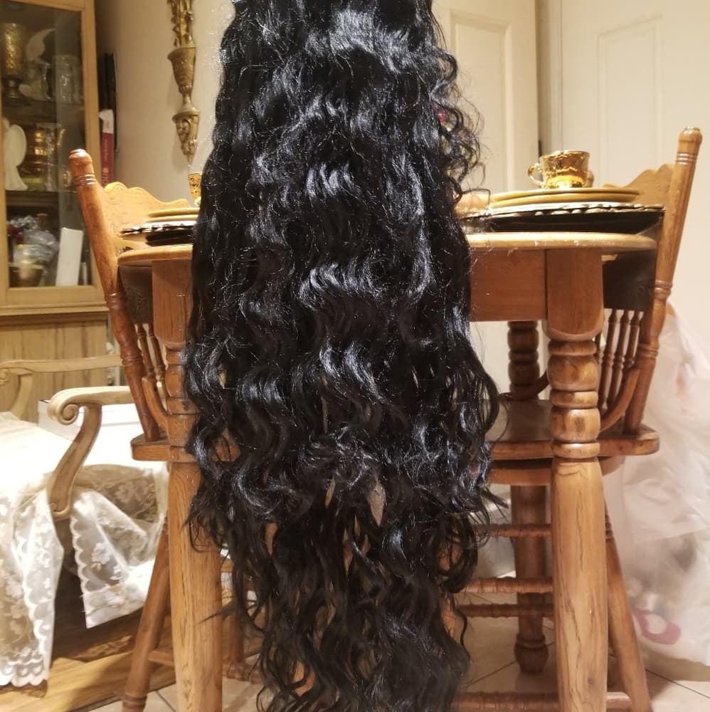 Black Straight Beauty Lace Front Wig - Thumbnail 4