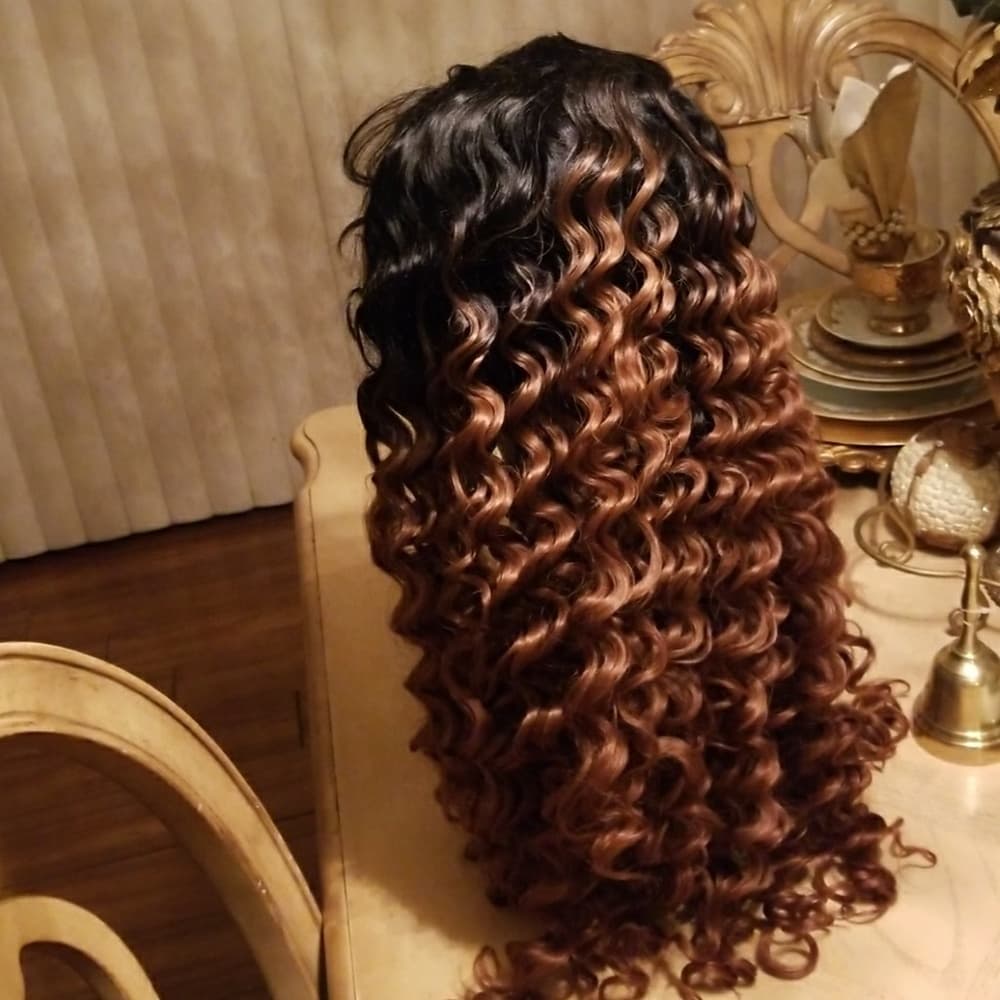Ombre Lace Front Wig #1b/30 - Thumbnail 6