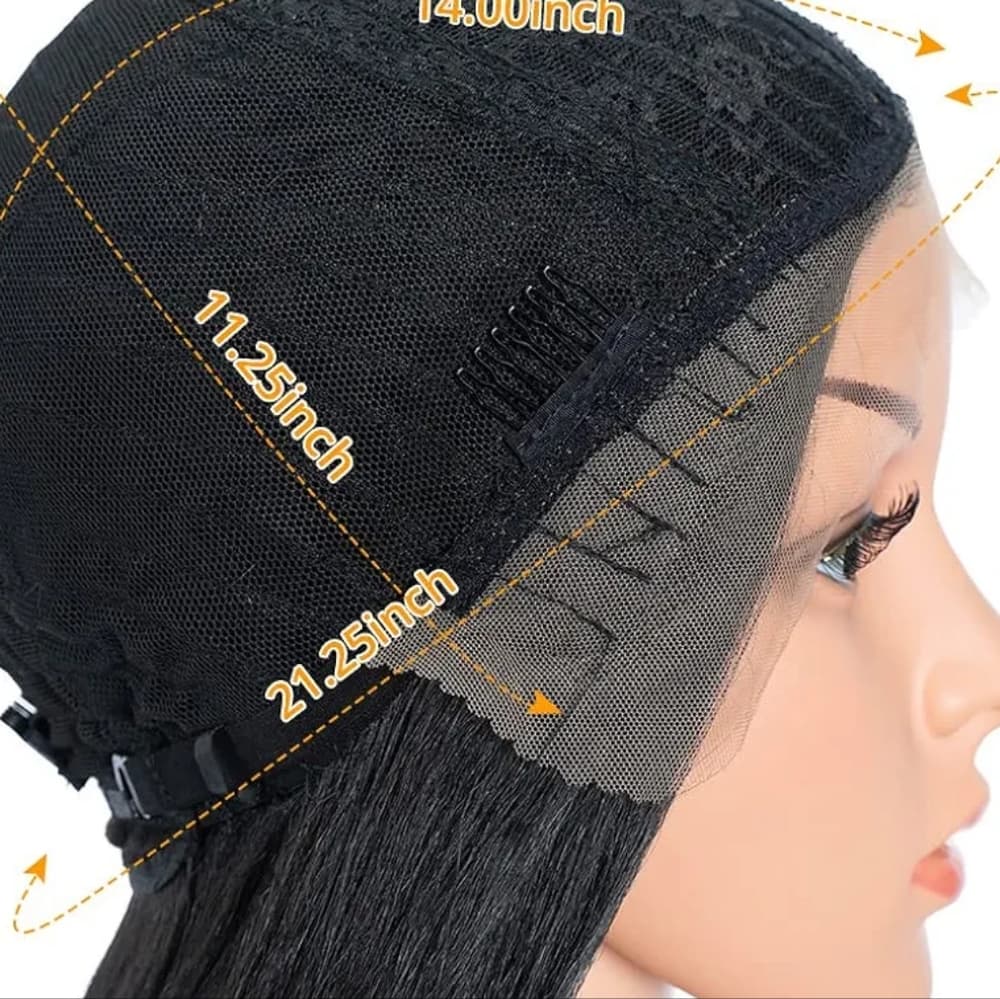 Black Straight Beauty Lace Front Wig - Thumbnail 11