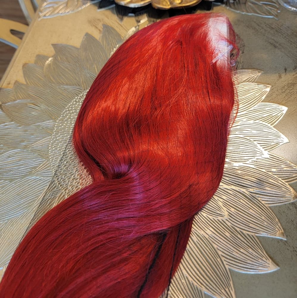 Red Lace Front Wig - Thumbnail 8