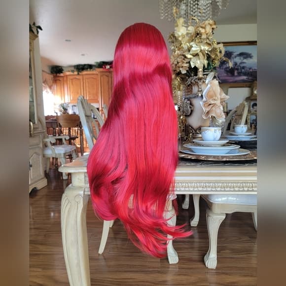 Red Lace Front Wig - Thumbnail 11
