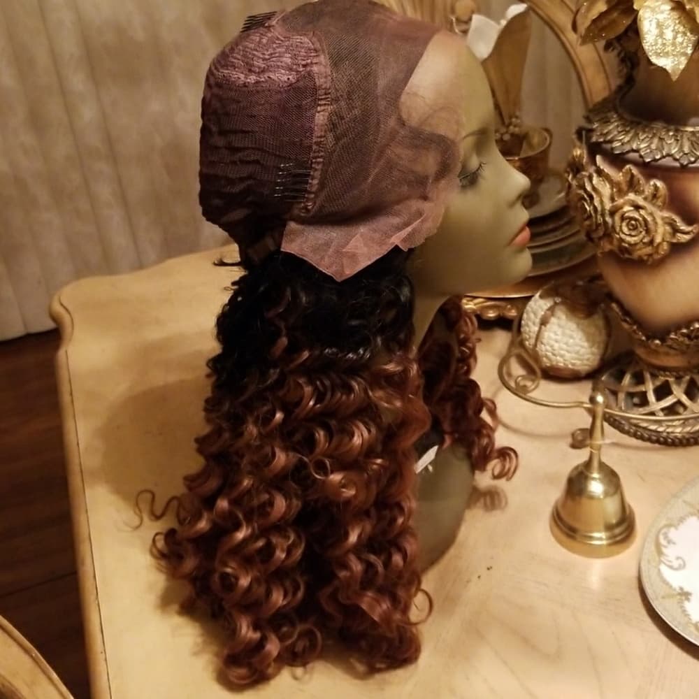Ombre Lace Front Wig #1b/30 - Thumbnail 7
