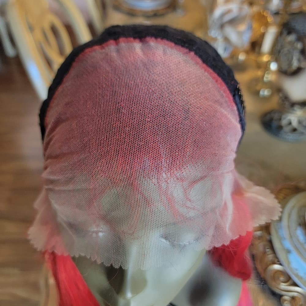 Red Lace Front Wig - Thumbnail 3