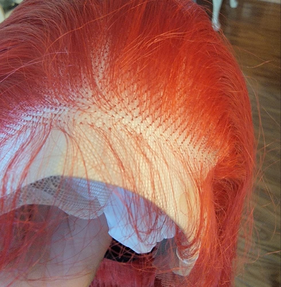 Red Lace Front Wig - Thumbnail 6