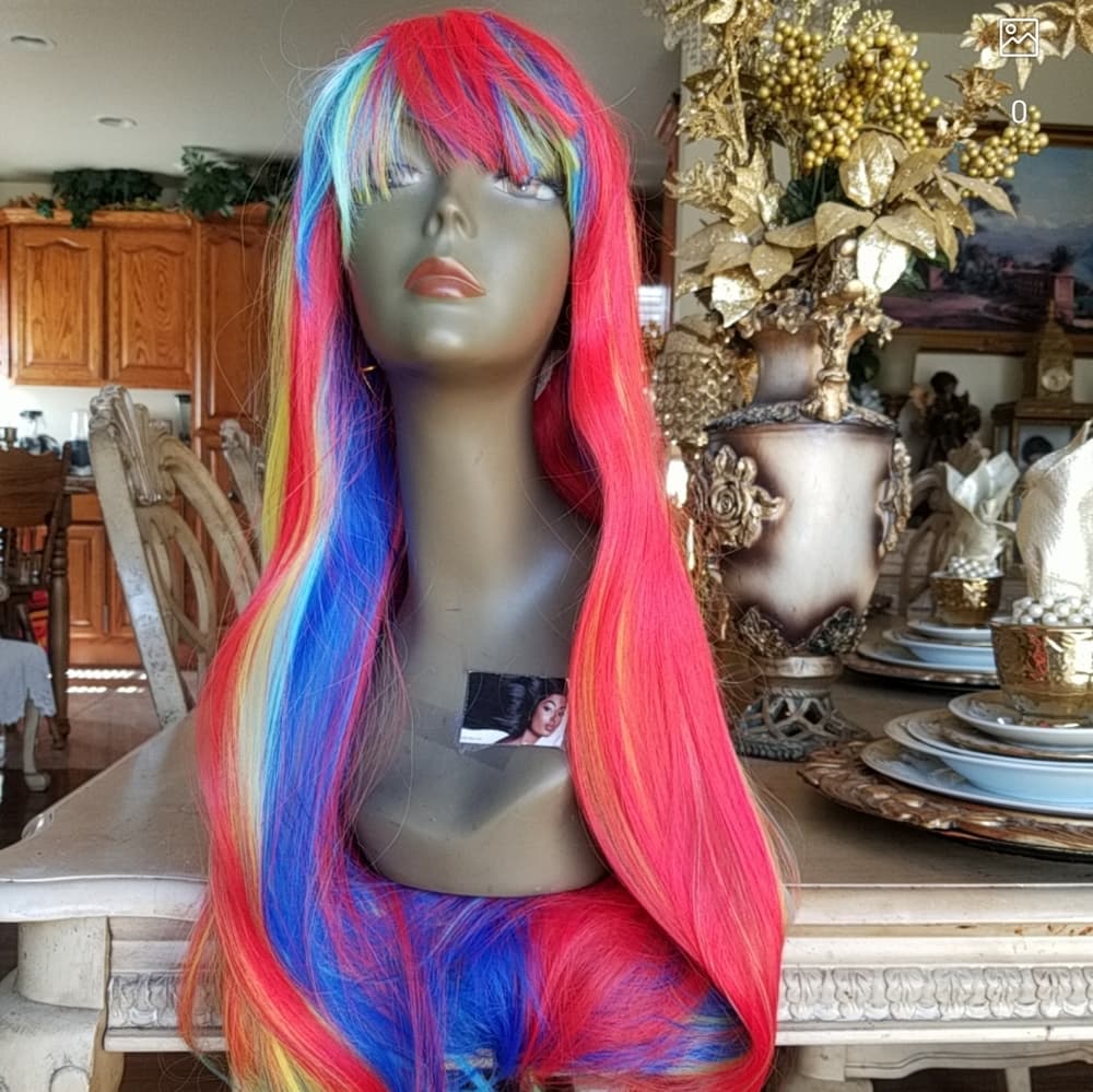 Rainbow Beauty Full Wig - Thumbnail 10
