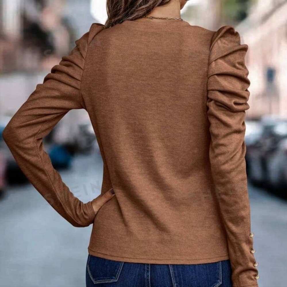 Solid Gigot Sleeve - Thumbnail 4