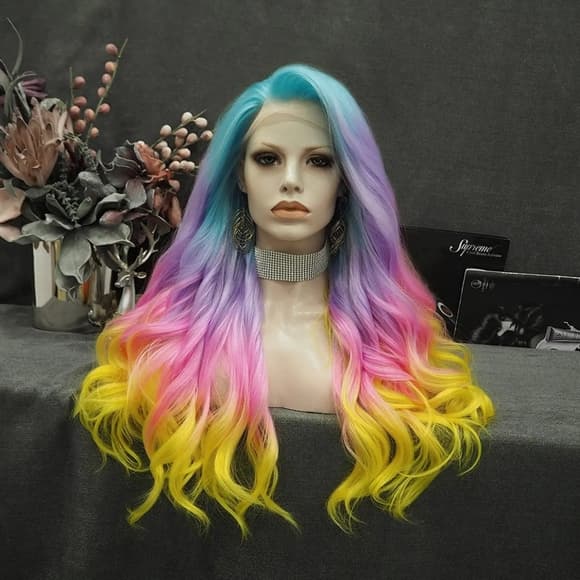 Rainbow Beauty Lace Front Wig - Thumbnail 6