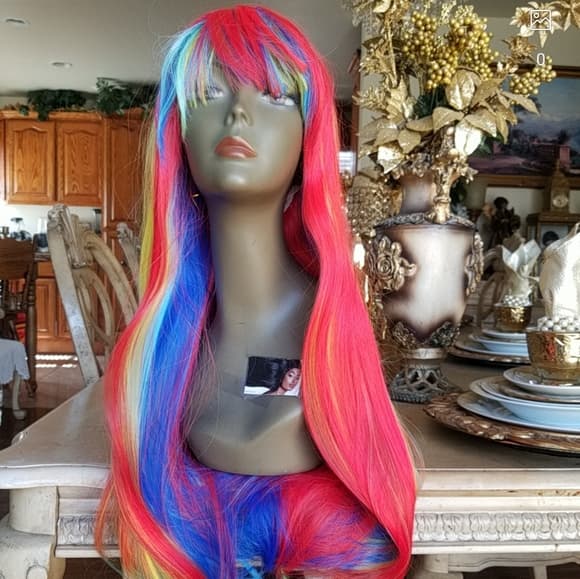 Rainbow Beauty Full Wig - Thumbnail 11