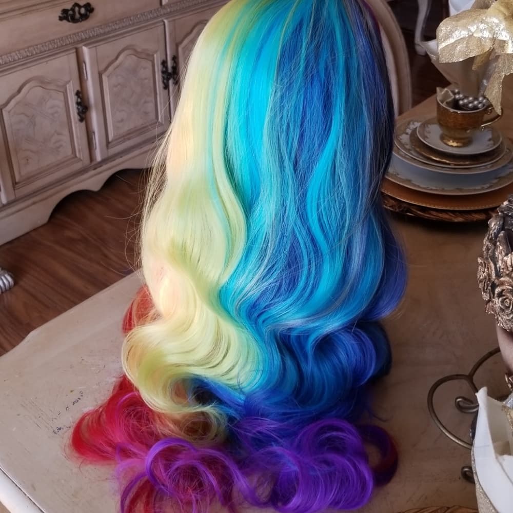 Rainbow Beauty Full Wig - Thumbnail 7