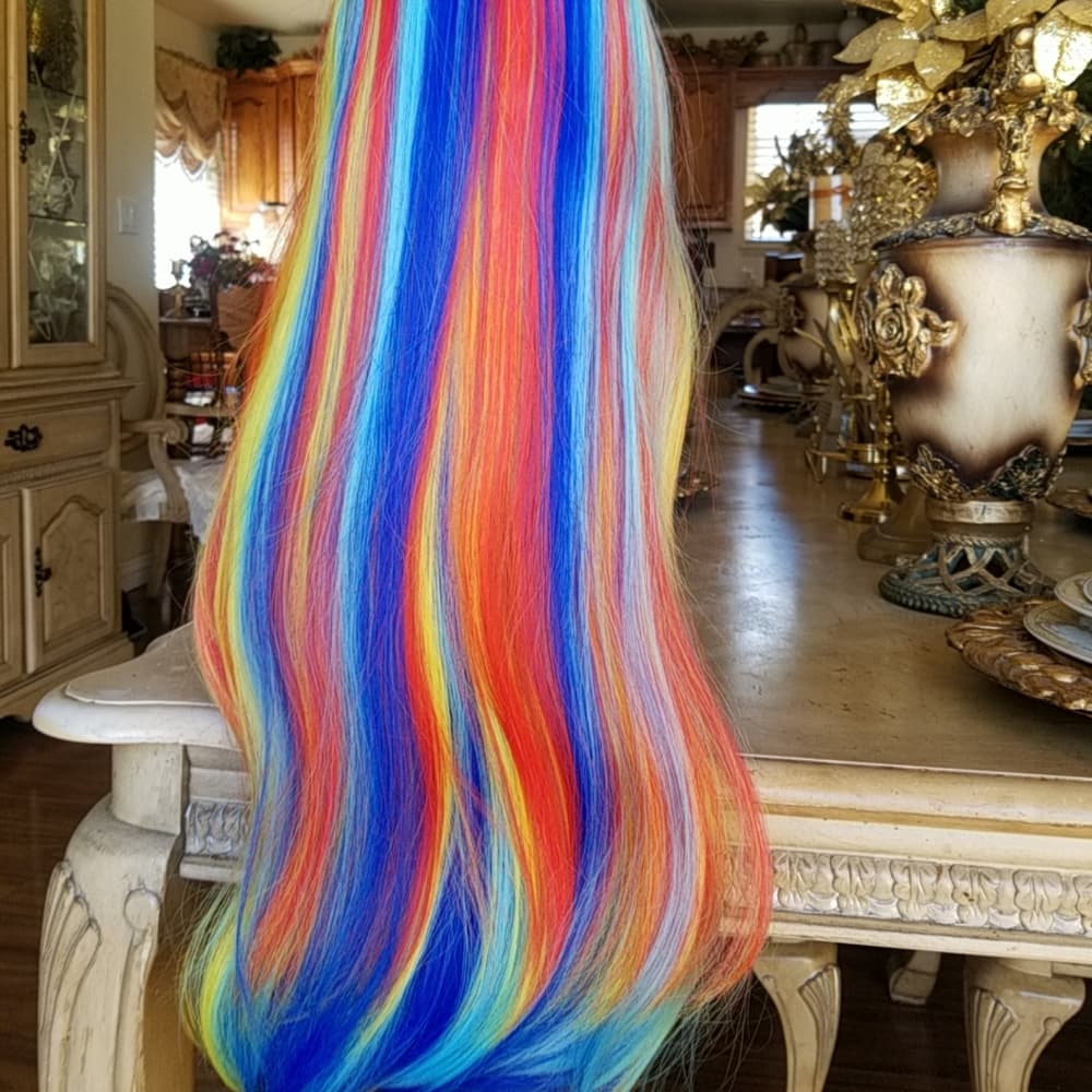 Rainbow Beauty Full Wig - Thumbnail 3