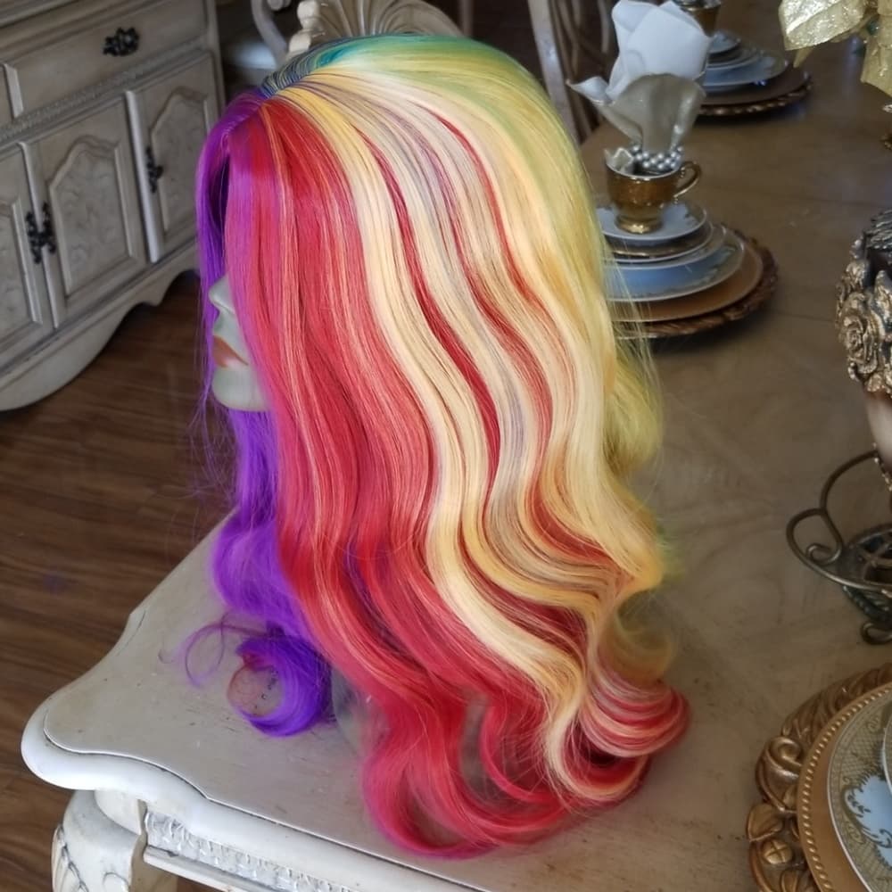 Rainbow Beauty Full Wig - Thumbnail 5
