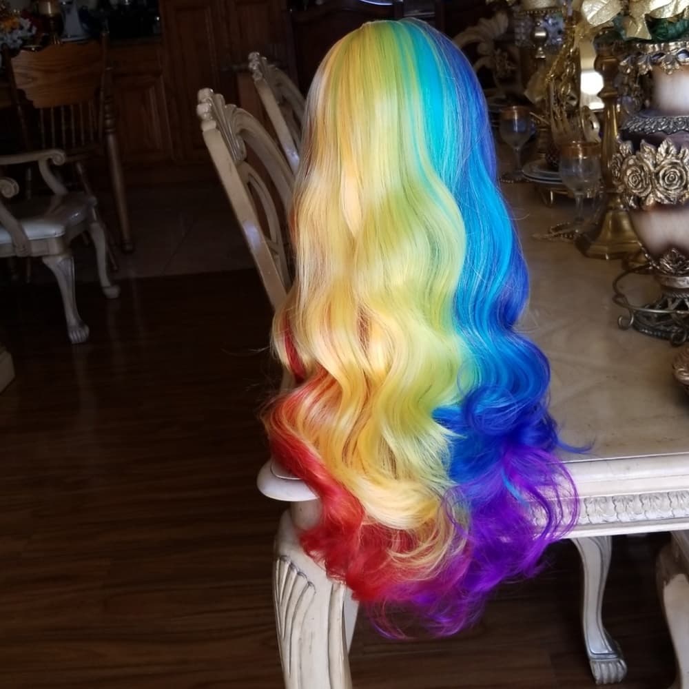 Rainbow Beauty Full Wig - Thumbnail 8