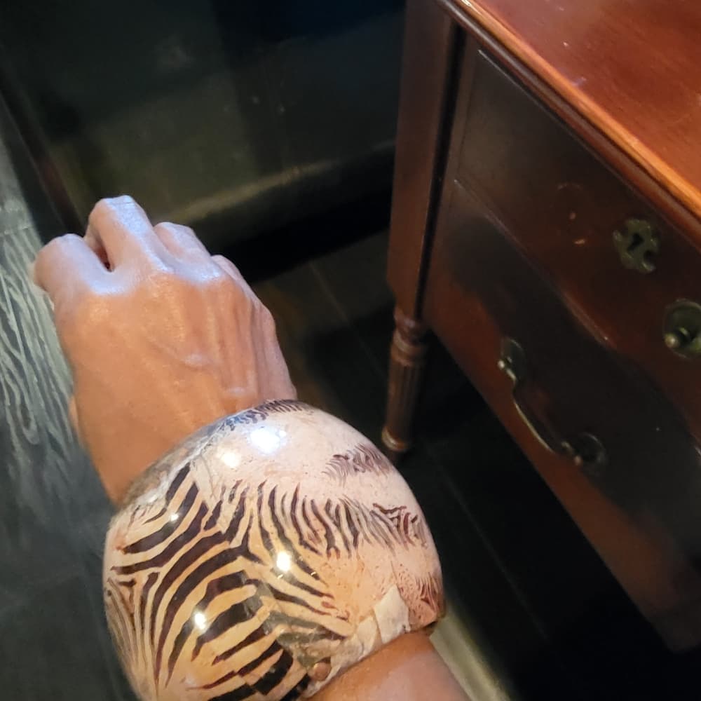 Animal Print Bangle Bracelet - Thumbnail 7