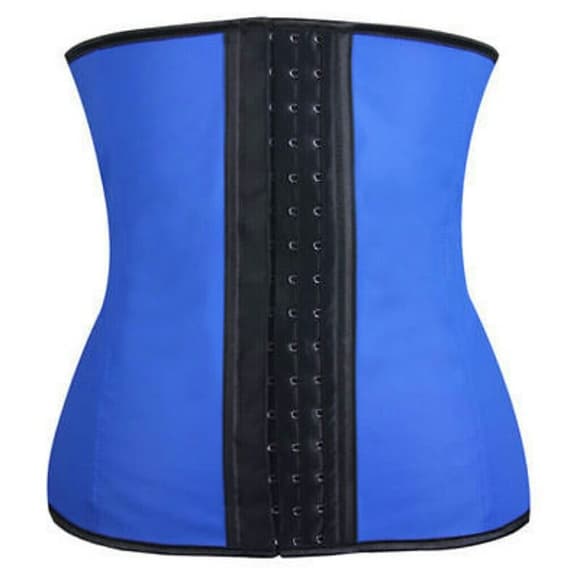 Blue Latex Waist Trainer Clincher-Slim Waist! - Thumbnail 2