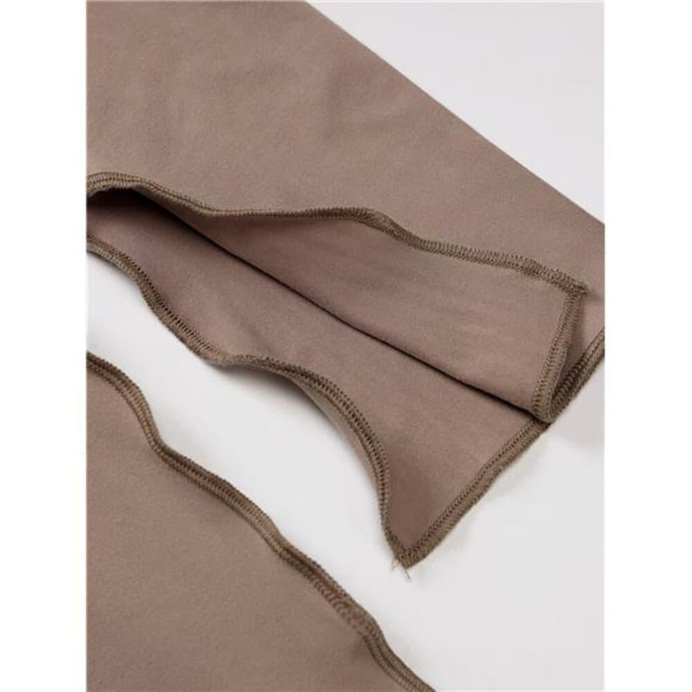Chic Hooded Maxi Dress - Comfortable Long Sleeves & Stylish Stitch Detail - Thumbnail 15