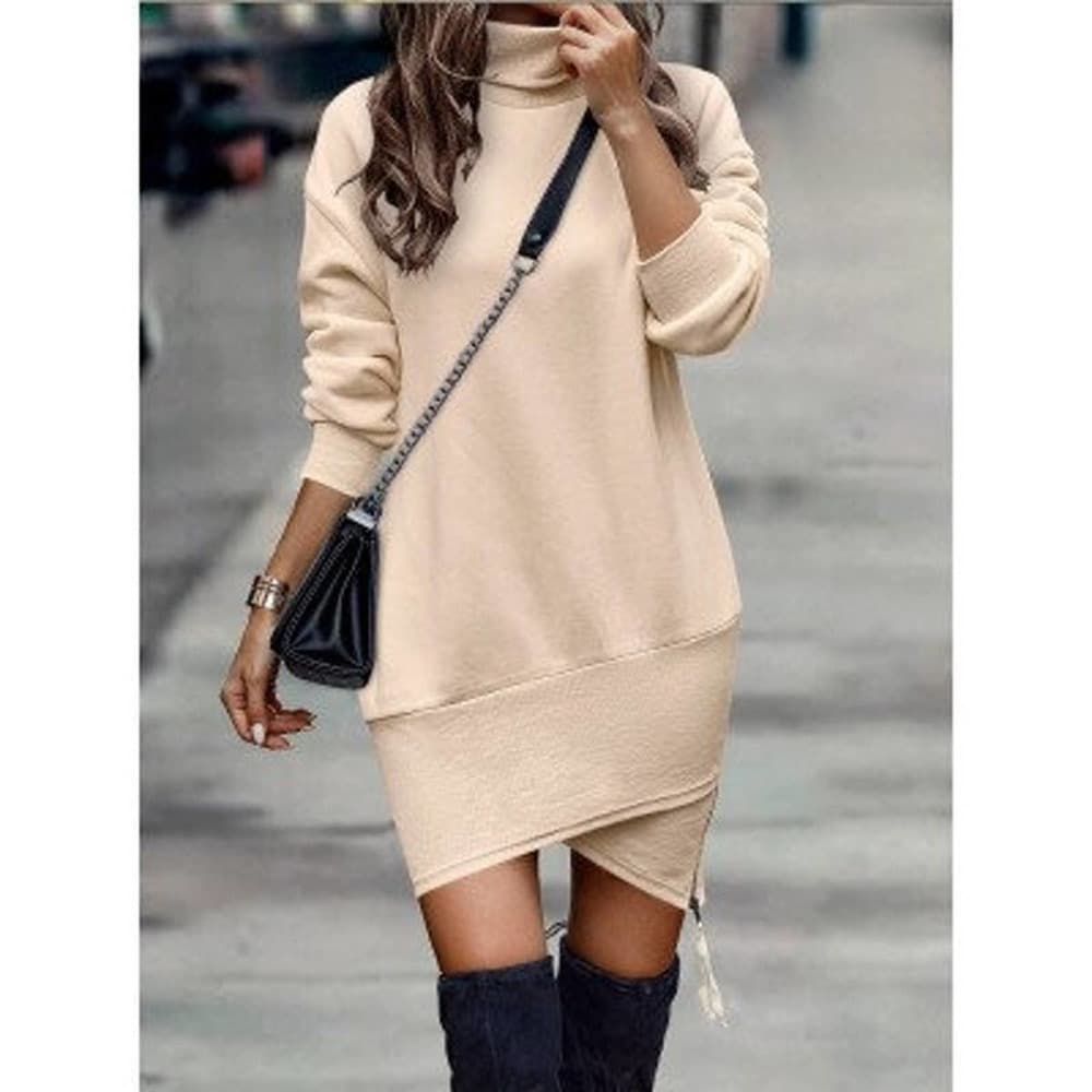 Mini Autumn Dress For Women - Thumbnail 5