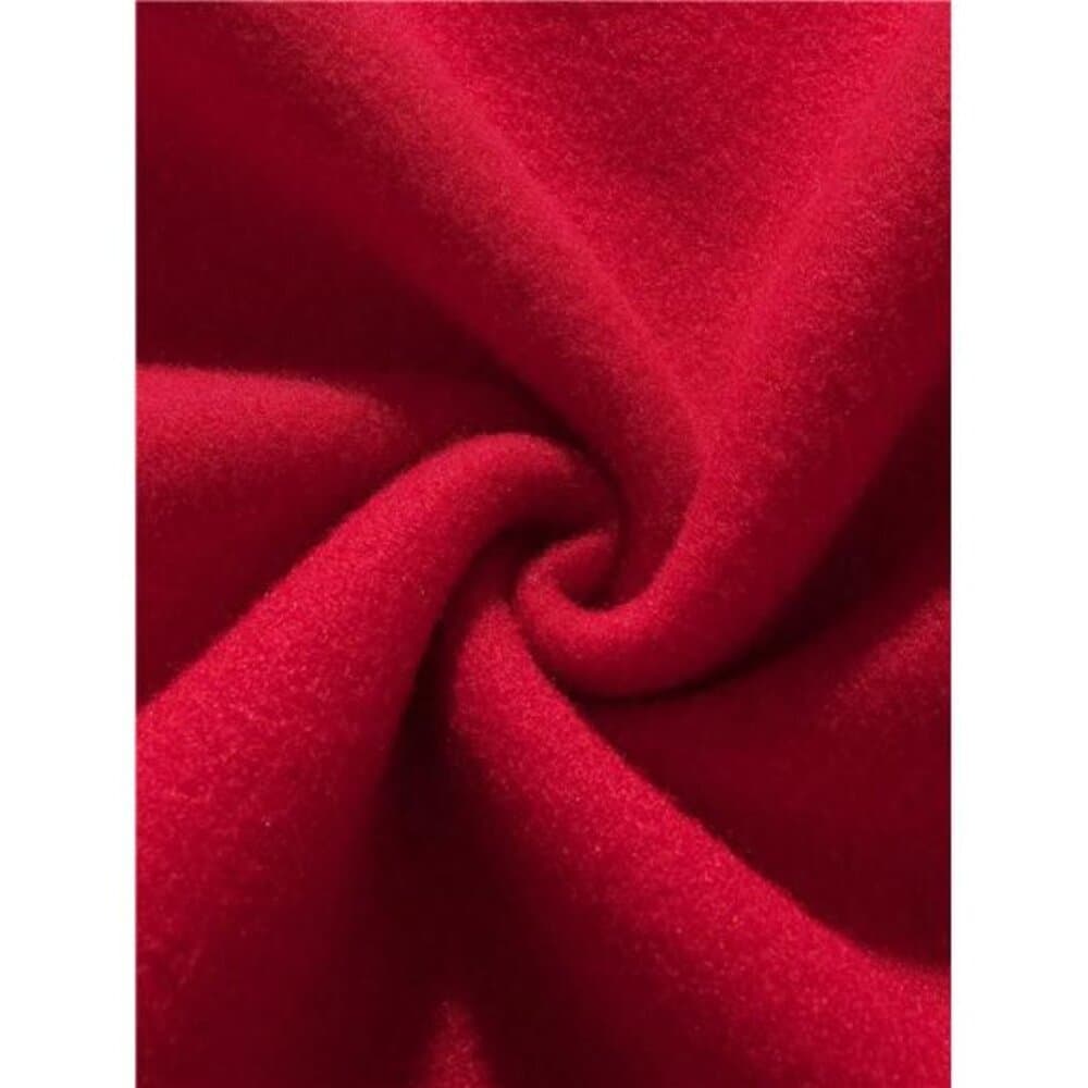 Red Women's 'love' Letter Heart-Shaped Pattern Printed Round Neck - Thumbnail 10