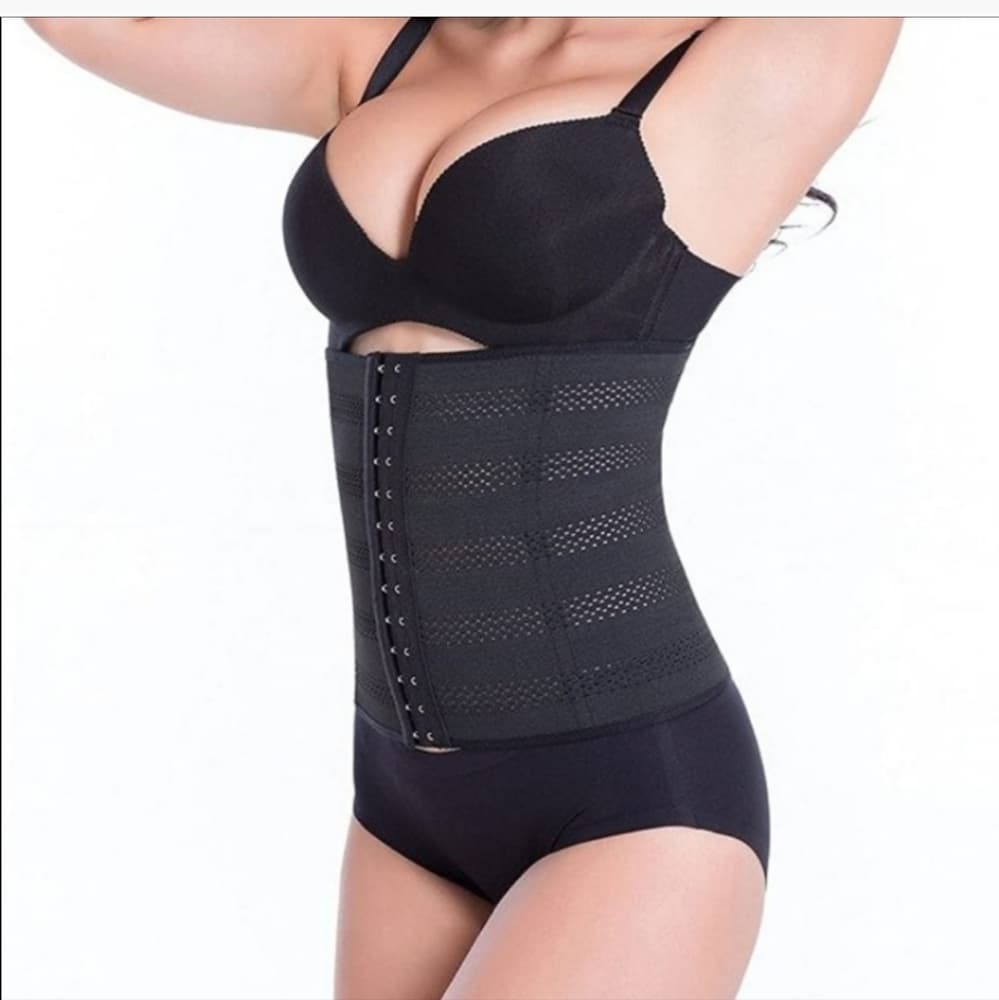 🔥SALE🔥 Black Breathable Shapewear Waist Trainer - Thumbnail 4