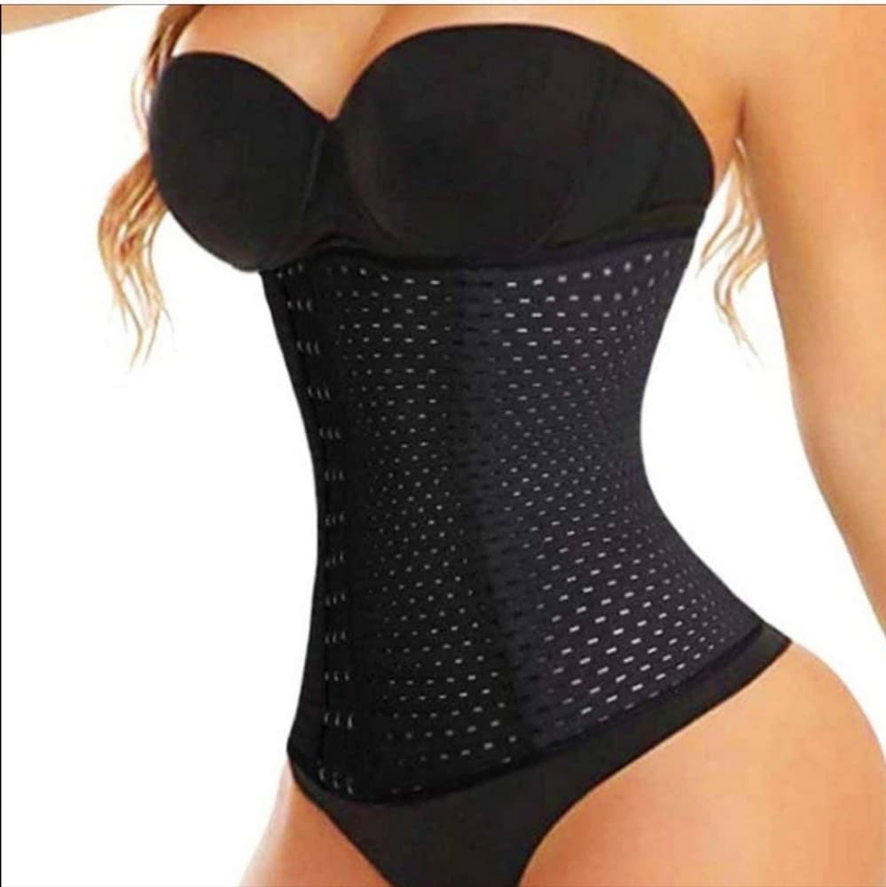 🔥SALE🔥 Black Breathable Shapewear Waist Trainer - Thumbnail 10