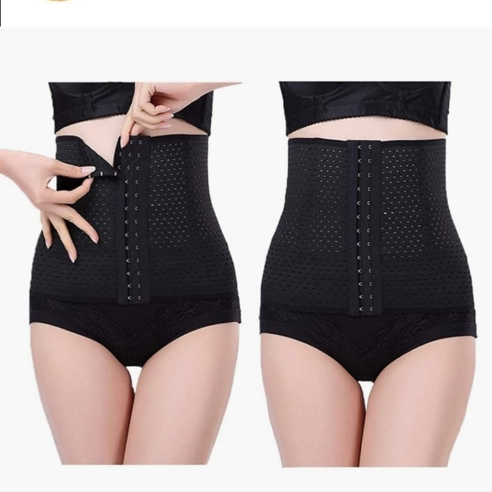 🔥SALE🔥 Black Breathable Shapewear Waist Trainer - Thumbnail 2