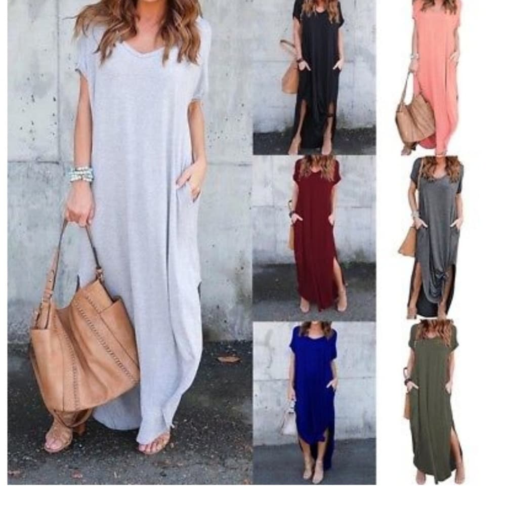 Long T-shirt Dress - Thumbnail 8