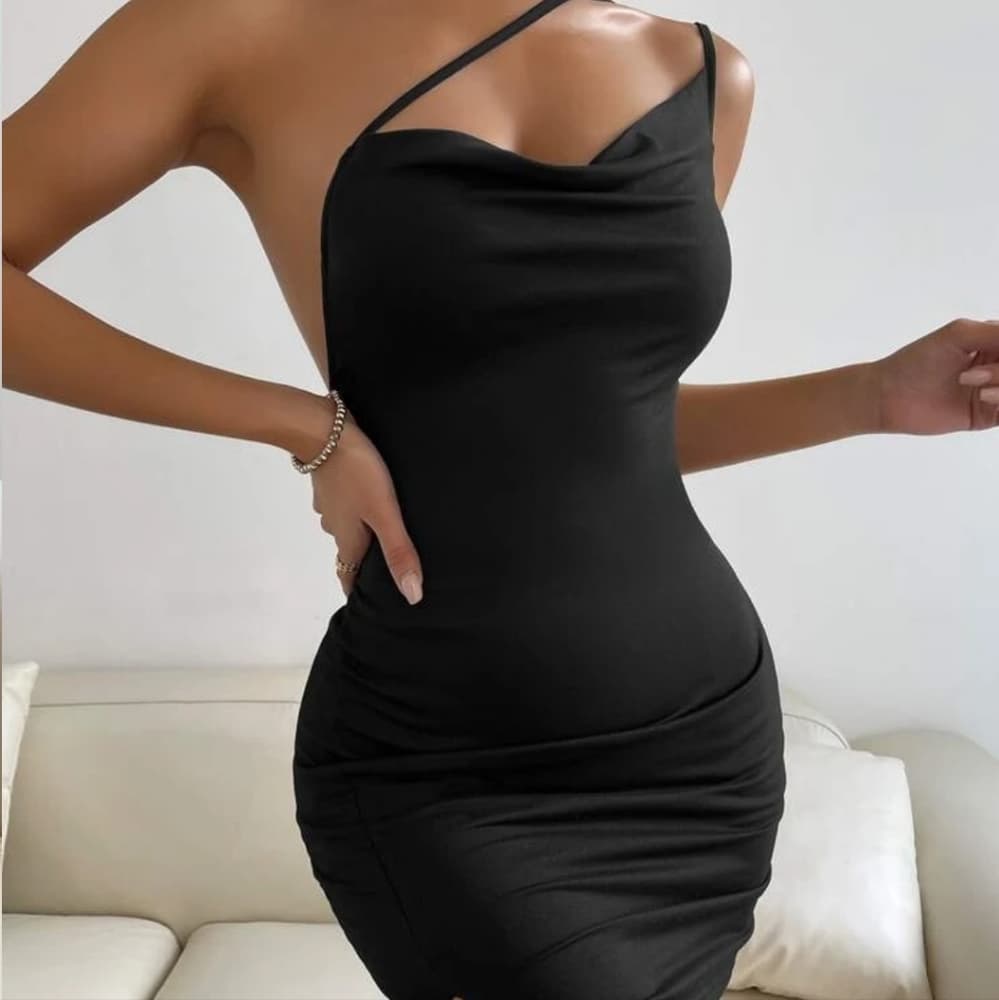 Black Sexy Dress - Thumbnail 3