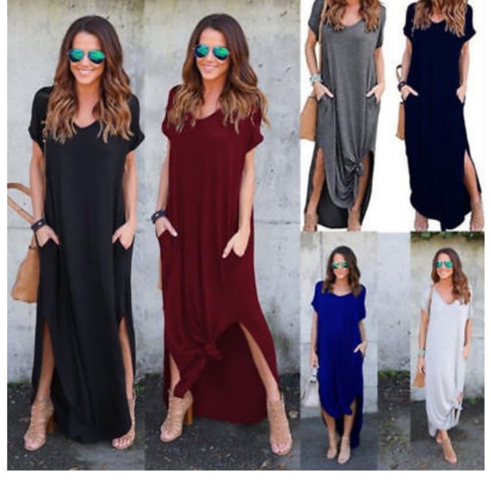 Long T-shirt Dress - Thumbnail 4